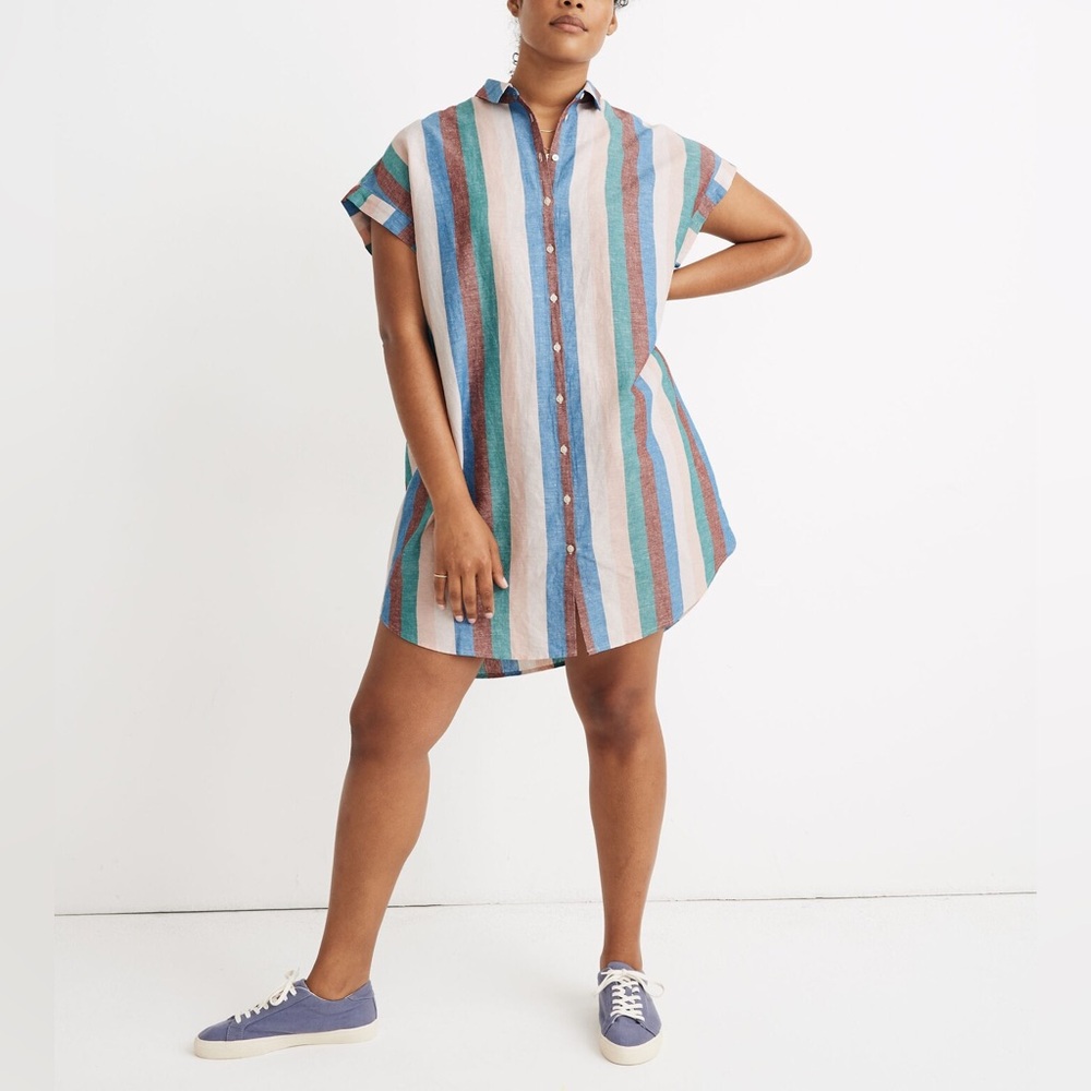 Madewell Central Shirtdress in Flagstaff Stripe - Picture 15 of 15